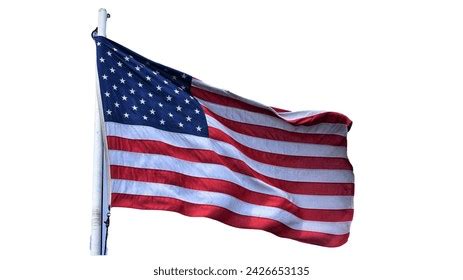 American Flag White Background Stock Photo 2426653135 | Shutterstock