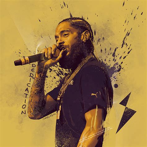 Nipsey Hussle Tribute Portrait Illustration Behance