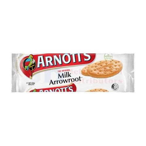 250g Arnotts Milk Arrowroot Biscuit Packets