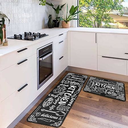 Amazon Hebe Anti Fatigue Kitchen Rug Set Pieces Cushioned