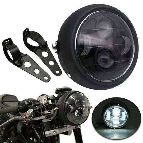 Bom Motocicleta 6 5 Projetor De Farol Redondo LED C Suporte Para