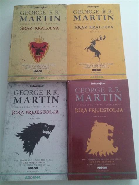 Igra Prijestolja Komplet Knjiga George R R Martin