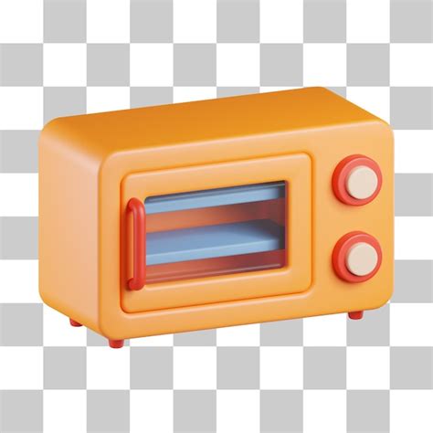 Premium PSD | Microwave oven 3d icon