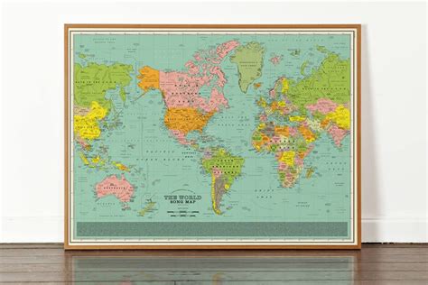 Dorothy World Song Map Music And Art Design Map