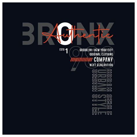 Bronx estilo urbano slogan tipografia design de camiseta gráfica