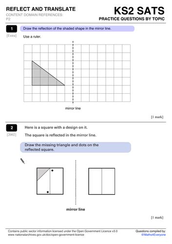 Reflections And Translations Worksheets