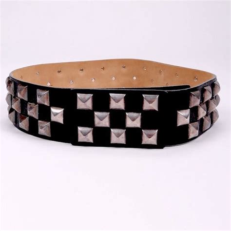 Streets Ahead Pyramid Stud Leather Belt Sm