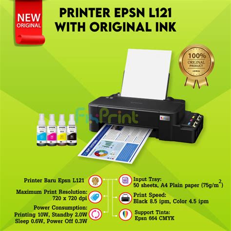 Jual Printer Epson L120 L 120 New Original Printer Infus Epson New Ink Tank Kota Tangerang