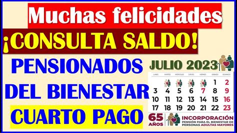 🥳🤑¡muchas Felicidades Grita De Felicidad Tu Cuarto Pago Ya Está Aquí Pensiones Del Bienestar