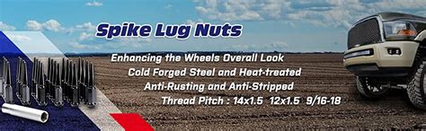 Ksp 24 Pc Spiked Solid Metal Lug Nuts M14x15 Thread 44 Tall Closed End Bulge Acorn Spike Lug