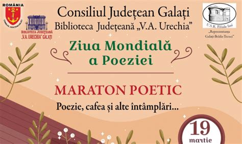 Maraton liric de Ziua Mondială a Poeziei Viaţa Liberă Galaţi