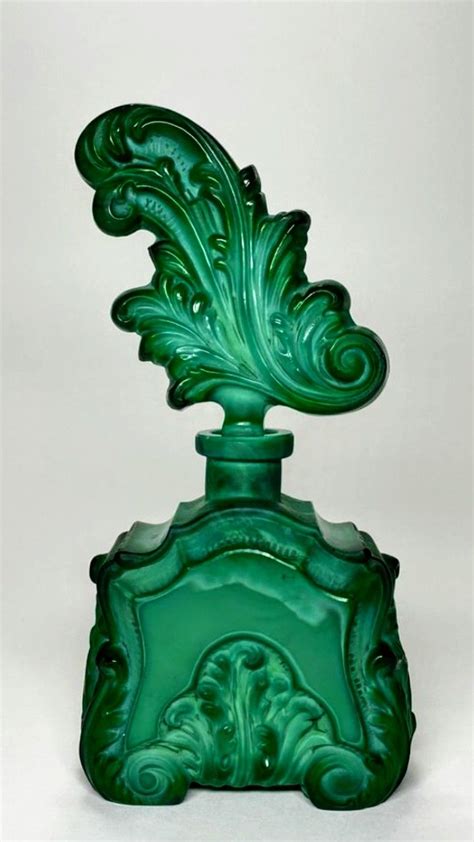 Pin By Lanette Preston On Emerald Green Glass Perfume Bottle Perfume