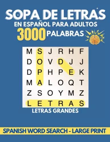 Sopa De Letras En Espanol Para Adultos Palabras Jueg Cuotas