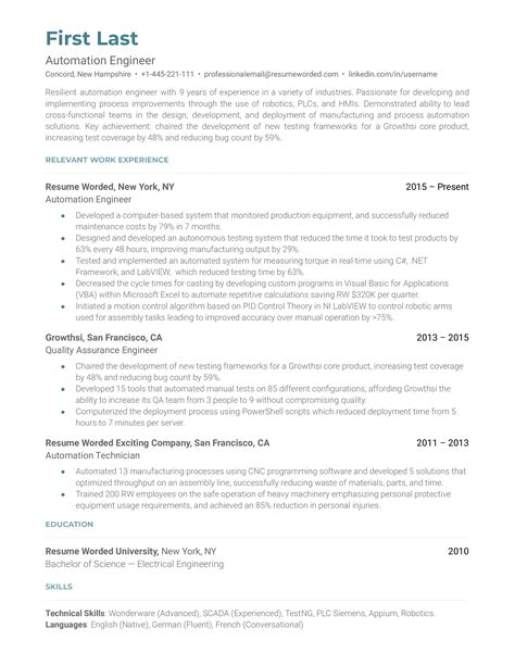 Entry Level Qa Quality Assurance Tester Resume Examples For