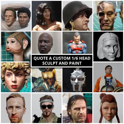 Scale Head Sculpt Custom Shop Ezonesixth Head Sculpt Painting