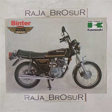 Jual Poster Brosur Katalog Flyer Kawasaki Binter Merzy Kz200 Kz 200