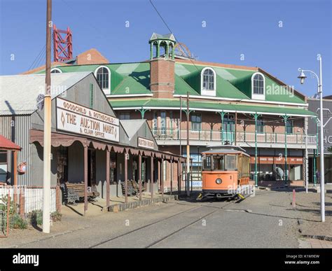 Kimberley Mine Museum Tram In Open Air Museum Old Mining Town Big