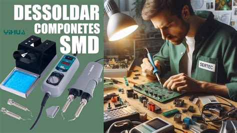 Ferro de Solda para Remoção de COMPONETES SMD PONTA Dupla Yihua