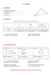 Exercice Les Triangles Ere Secondaire