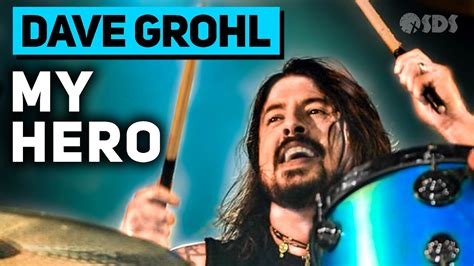 Dave Grohl My Hero Foo Fighters DRUM LESSON YouTube