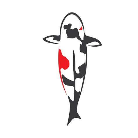 Plantilla Vectorial De Diseño De Logotipo De Peces Koi Vector Premium