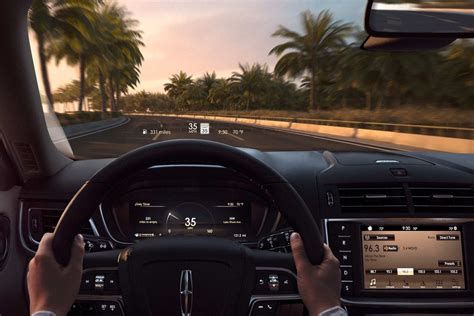 The Available Head Up Display Is Shown Displaying Driver Information On