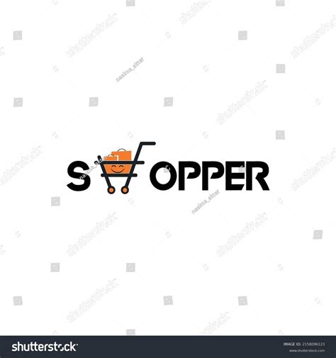 Grocery Shopper Logo Design Templatelogo Design Stock Vector Royalty