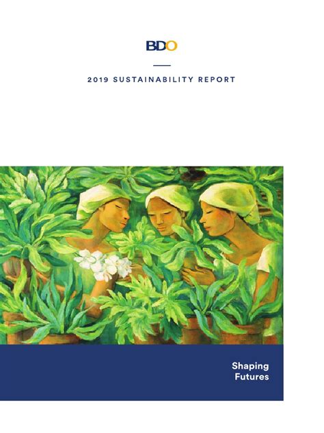 Bdo 2019 Sustainability Report Pdf Pdf Sustainability Banks