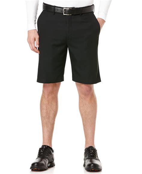 Pga Tour Expandable Waist Performance Golf Shorts In Asphalt Black