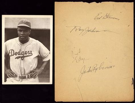 1947 Jackie Robinson Autograph and Photograph