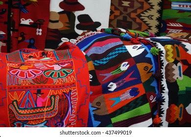 Colorful Textiles Otavalo Market Stock Photo 437499019 | Shutterstock