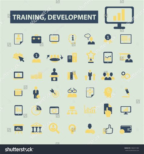 Training Development Icons Stock Vector (Royalty Free) 388291384