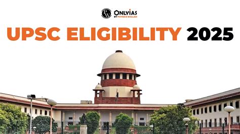 UPSC Eligibility Criteria 2025 Qualification Age Limit Nationality