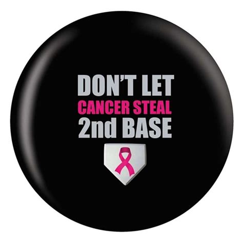 Breast Cancer Awareness Bowling Ball Second Base Free Shipping