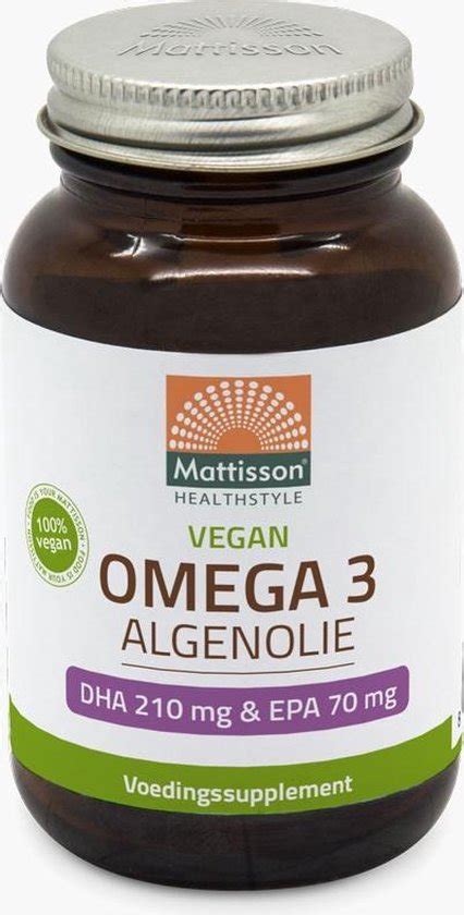 Mattisson Vegan Omega Algenolie Dha Mg Epa Mg