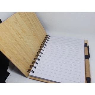 Bamboo Design Notebook Notepad With Pen Shopee Philippines