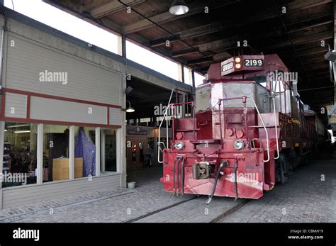 Vintage Grapevine train in Stockyards, Fort Worth, Texas Stock Photo ...