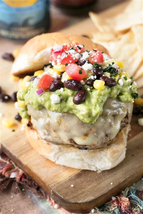 Southwest Burgers With Guacamole Picture Food Fanatic