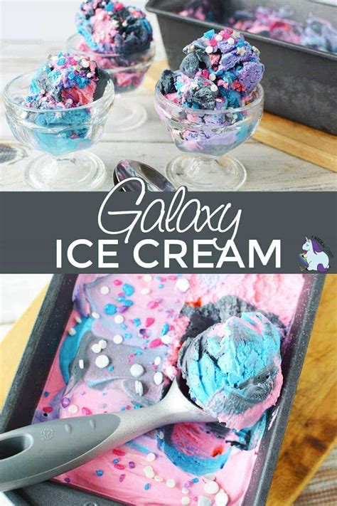 No Churn Galaxy Ice Cream Recipe For Your Space Party