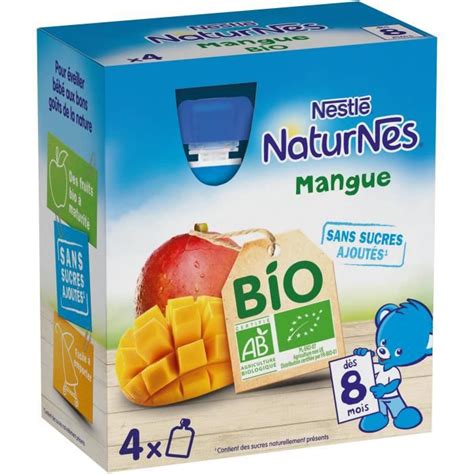 NESTLÉ Naturnes Bio Gourde à la mangue 4x90 g Dès 8 mois Achat