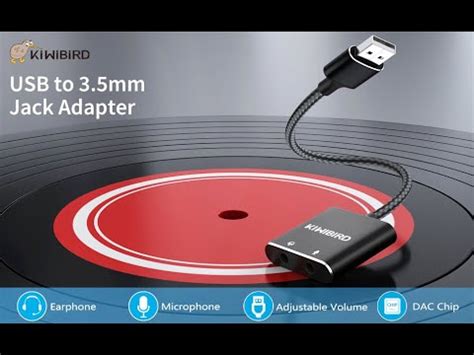 Kiwibird Usb To Mm Audio Jack Adapter Compatible With Ps Ps Macos