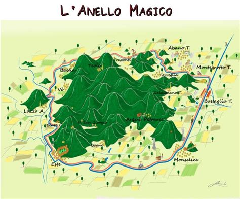 Anello Dei Colli Euganei Mappe Mappa Colli