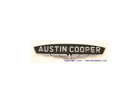 Classic Austin Mini Badge Front Austin Cooper Mk