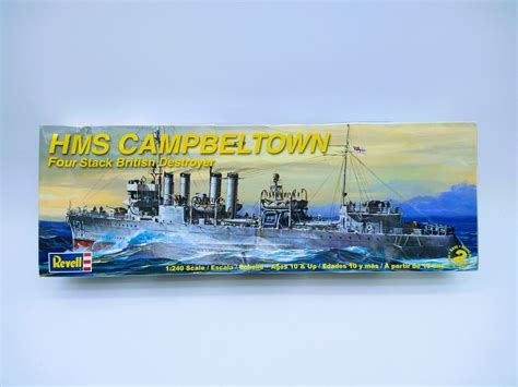 Revell 85 3016 Hms Campbeltown British Destroyer 1240 Scale Plastic