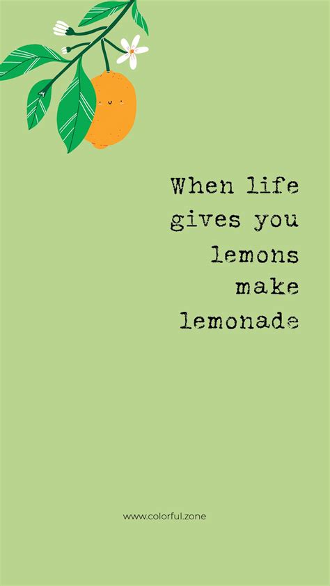 Free Colorful Smartphone Wallpaper When Life Gives You Lemons Make