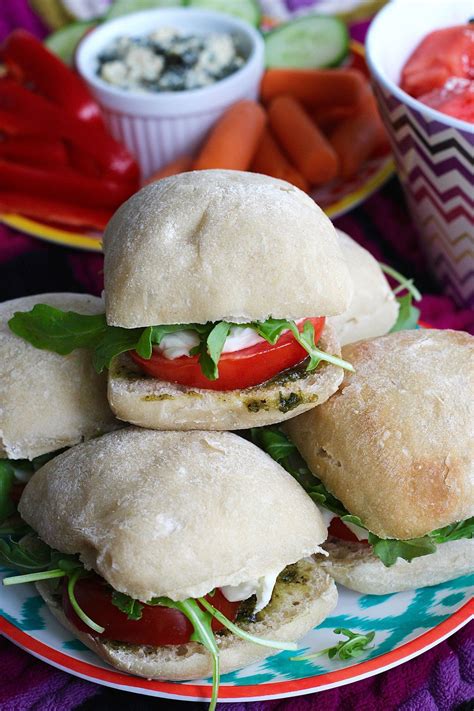 Mini Caprese Sandwiches Perfect For Picnics Recipe Caprese Sandwich