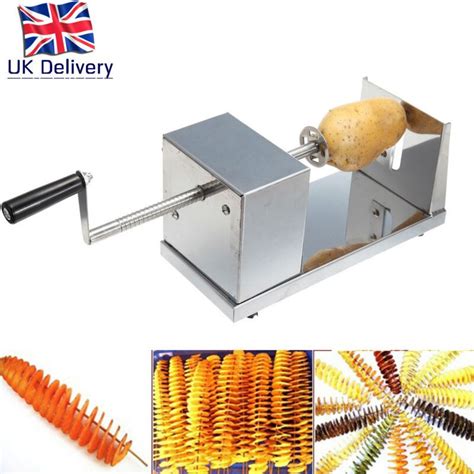 UK STJ ZY PT100 Manual Stainless Steel Twisted Potato Slicer Spiral