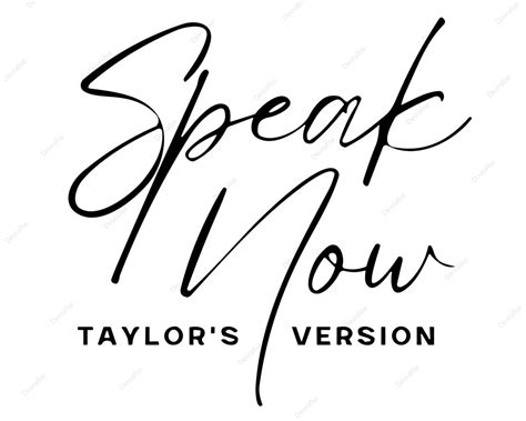 Speak Now taylor's Version Logo PNG Digital Download - Etsy