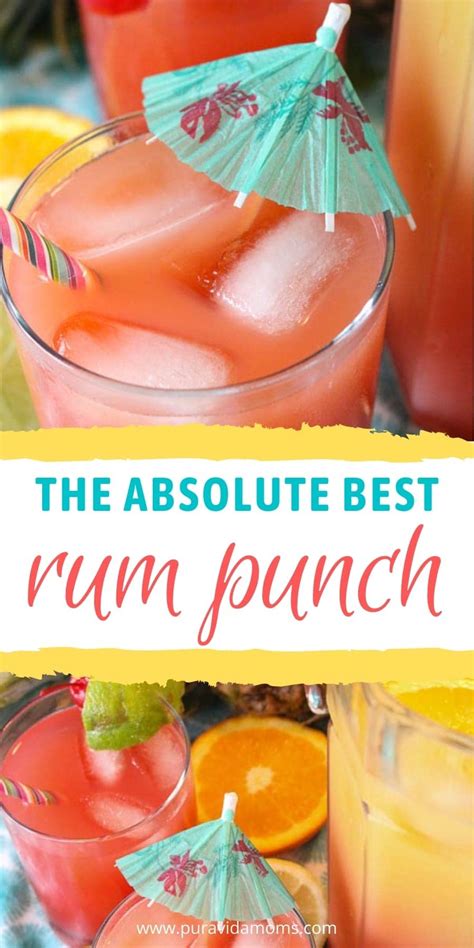 Party Time Tropical Rum Drinks Rum Punch Recipe