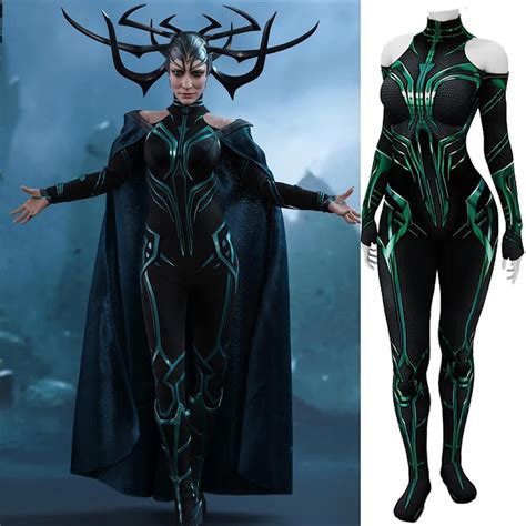 Takerlama Thor Ragnarok Hela Cosplay Costume Goddess Of Death Jumpsuit